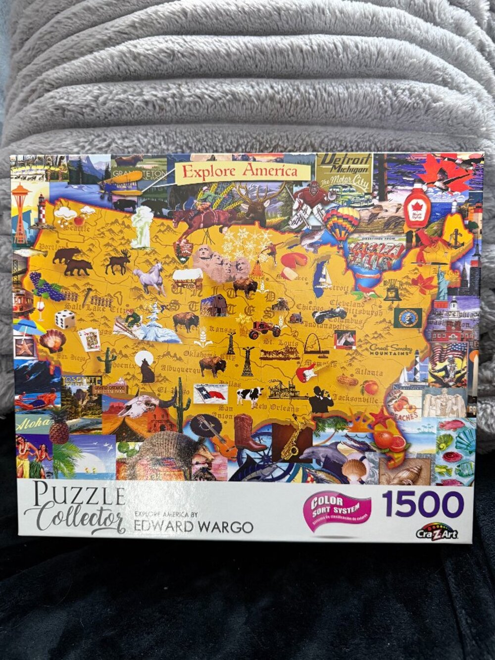 Edward Wargo Puzzler Collector 1500 Pc Jigsaw Puzzle Explore America